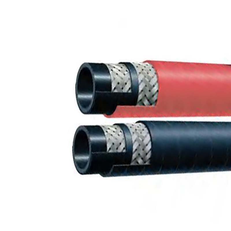 Fiber wound high-temperature compressed air hoses