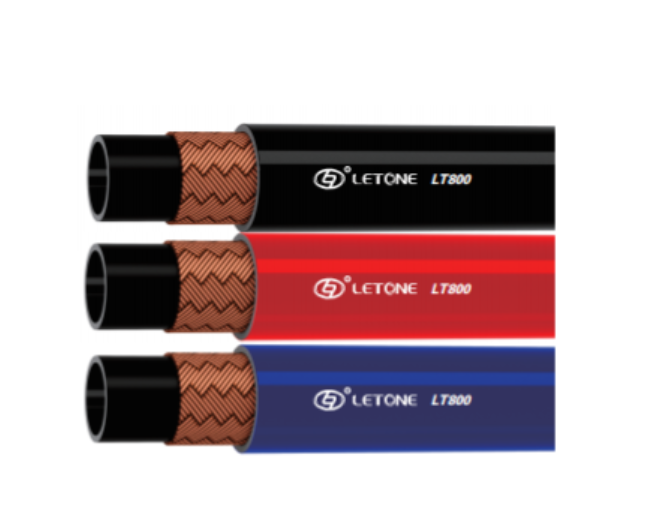 Red, blue, and black color scheme LT800A antifreeze hydraulic oil delivery hose