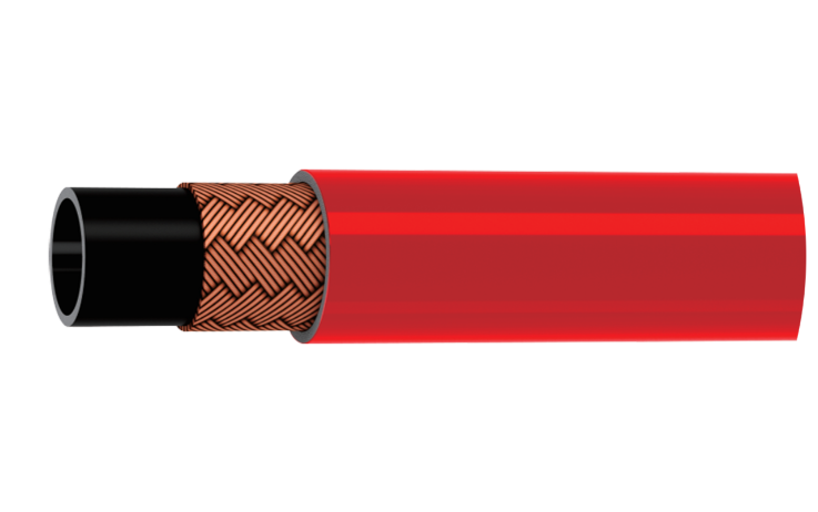 Inverter/frequency converter cooling hoses, specifically for water cooling